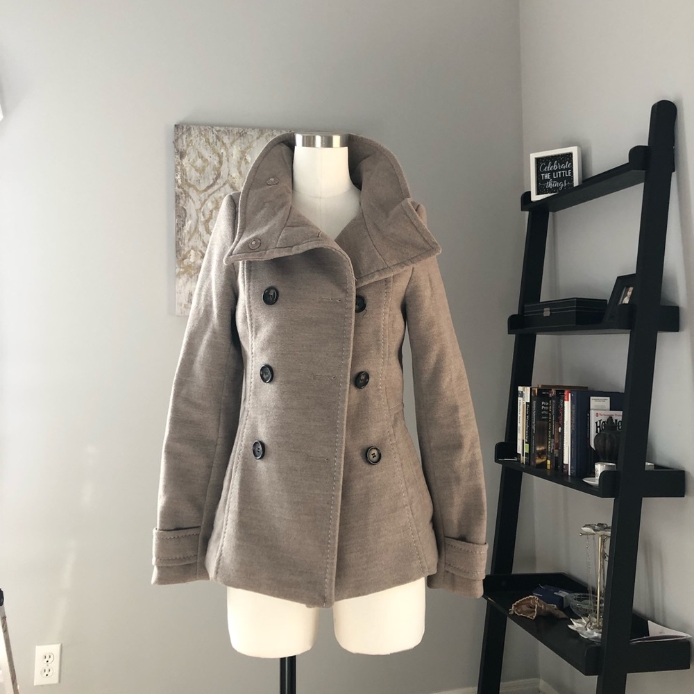 Double-breasted pea coat